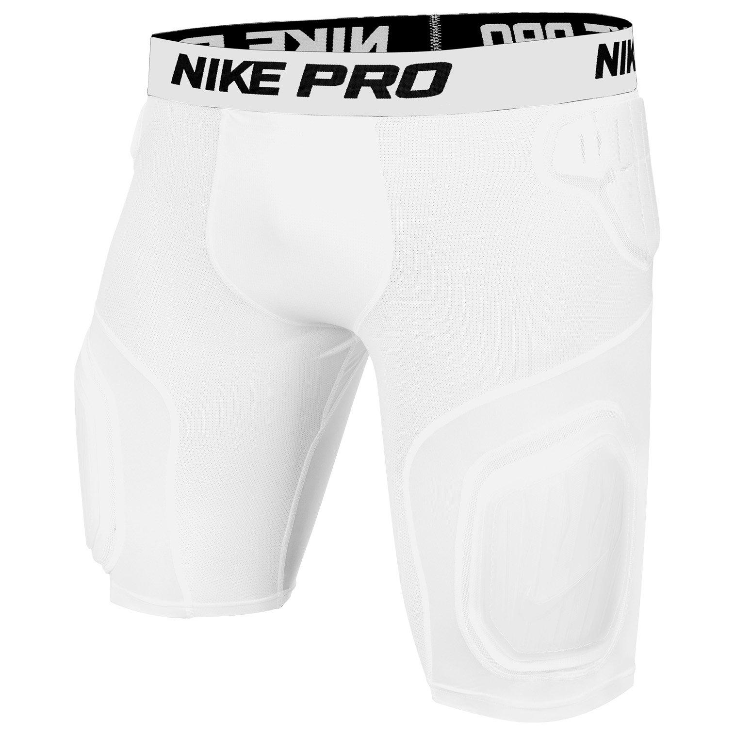 Nike Pro Hyperstrong 2.0 Adult Hard Plate Football Short - White - WHITE/BLACK